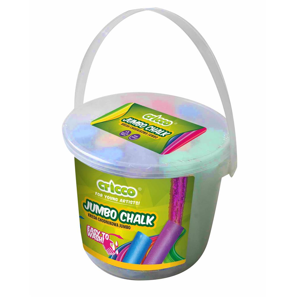 Kreda kolorowa chodnikowa jumbo Cricco 20szt | biuroweokazje.pl | Zyskaj komfort wyboru