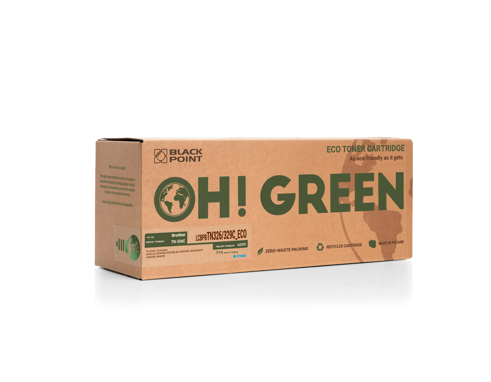 Toner oh green Brother tn-326c / tn-329c | biuroweokazje.pl | Zamów bez kompromisów