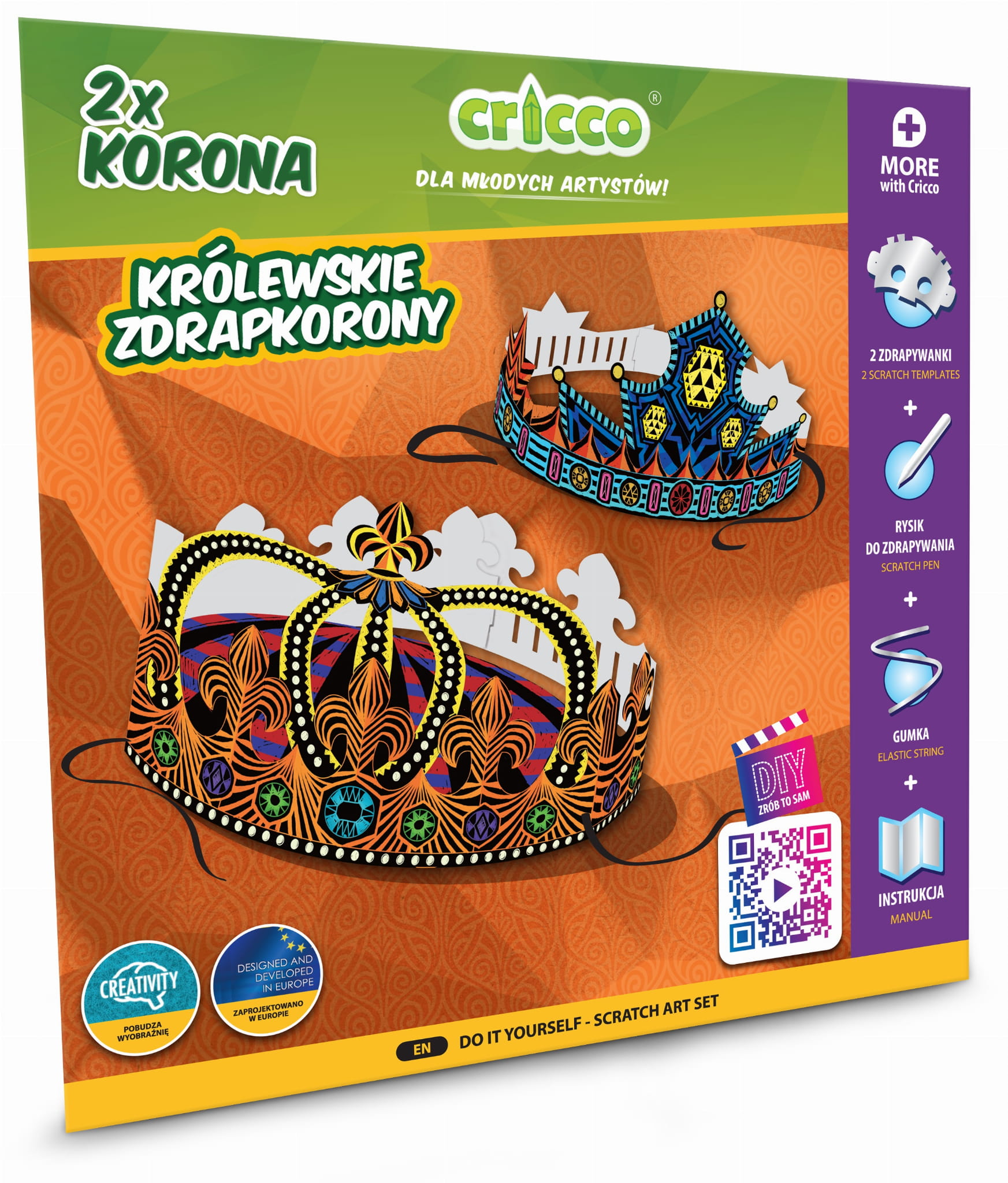 Zestaw Cricco zrób to sam - królewskie zdrapkoro | biuroweokazje.pl | Zamów już teraz