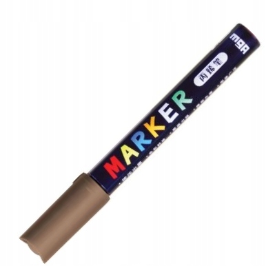 Marker akrylowy mg 1-2 mm, brązowy metalik | biuroweokazje.pl | Skorzystaj z rabatu!