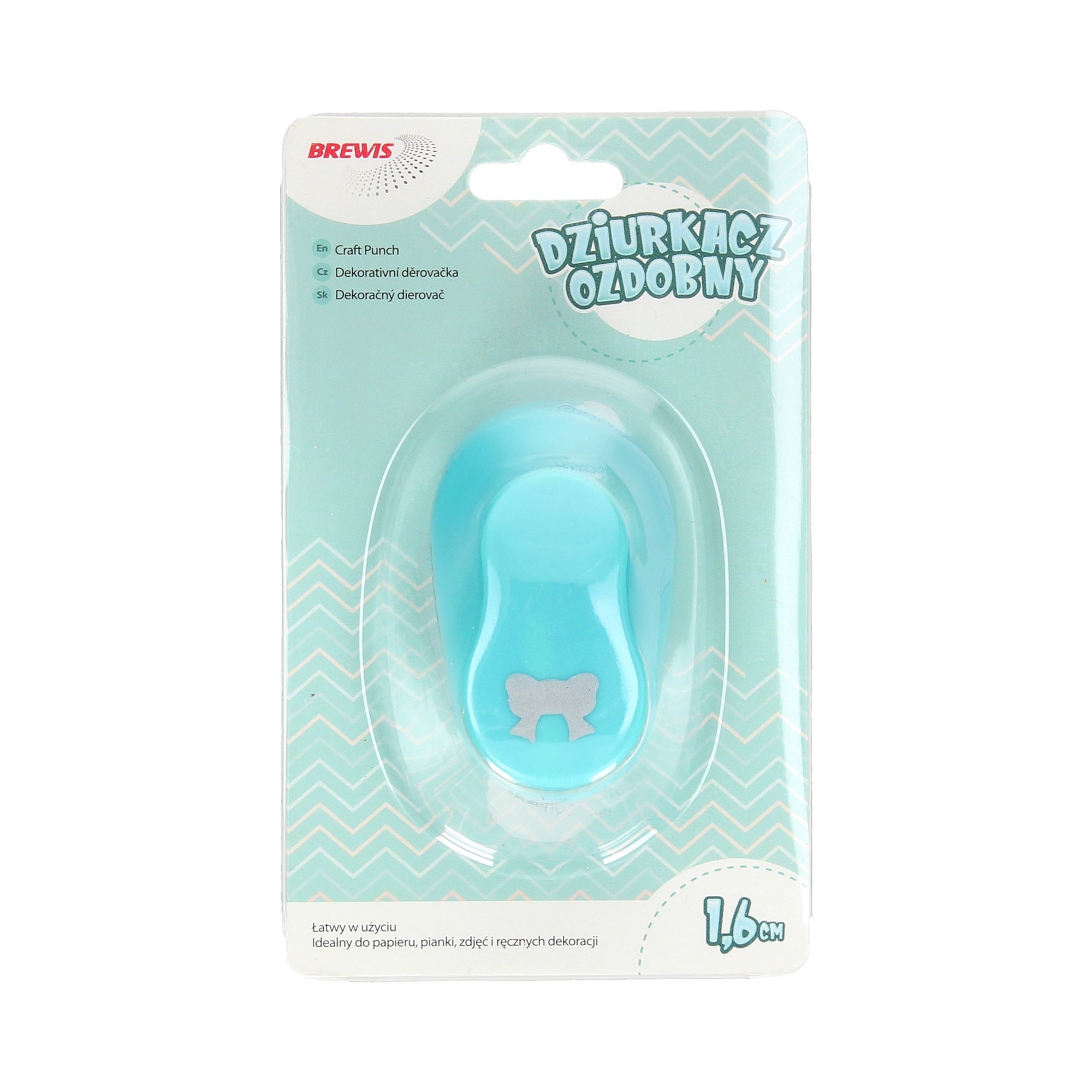 Dziurkacz ozdobny 1,6 cm kokarda 2 | biuroweokazje.pl | Postaw na jakość!