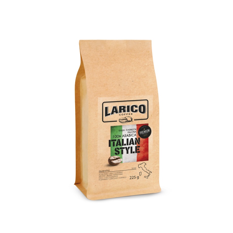 Kawa LARICO Italian Style, ziarnista, 225g | biuroweokazje.pl | Sprawdź co zyskujesz