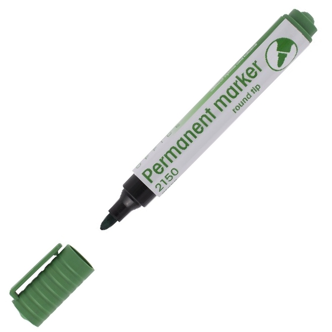 Marker eko niezmywalny 2150 zielony okrągły drect | biuroweokazje.pl | Sprawdź cenę!