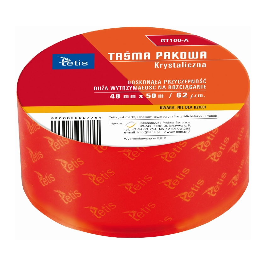 Taśma pakowa Tetis gt100a przezroczysta | biuroweokazje.pl | Kup wyjątkowo!