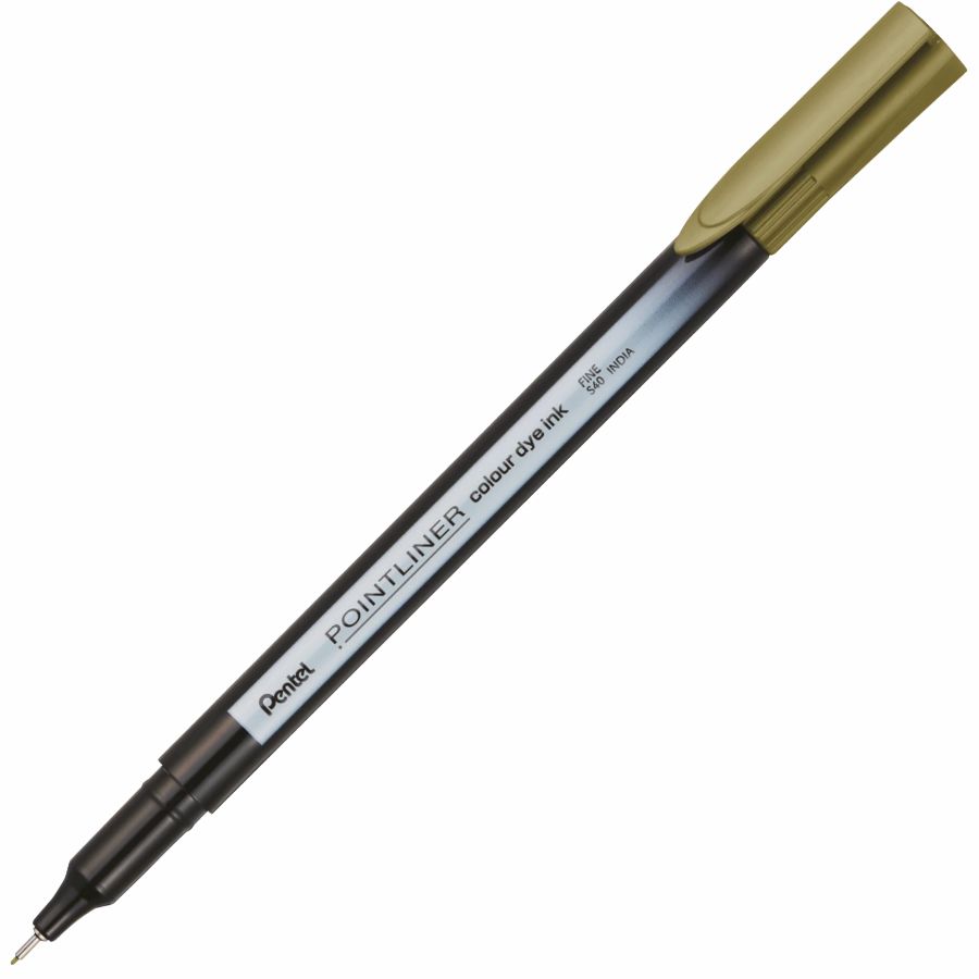 Cienkopis Pointliner colour Pentel złoto-brązowy | biuroweokazje.pl | Sprawdź co przygotowaliśmy