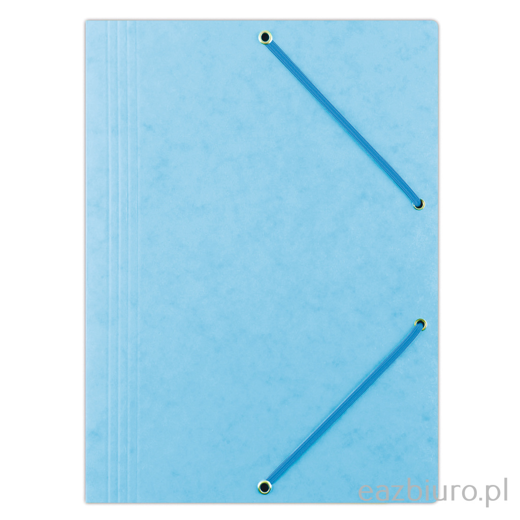 Teczka z gumką Office Products, preszpan, A4, 390gsm, 3-skrzydłowa, jasnoniebieska | biuroweokazje.pl | Kup z dostawą!