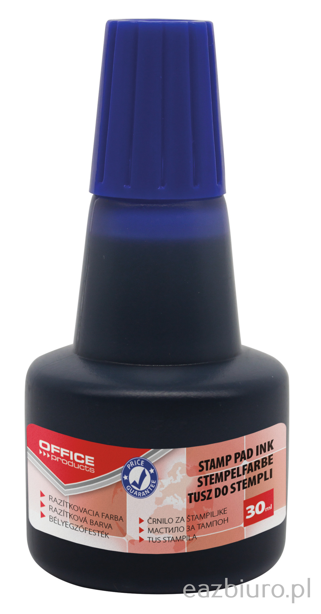 Tusz do pieczątek offfice products, 30 ml, niebieski | biuroweokazje.pl | Dodaj do koszyka!