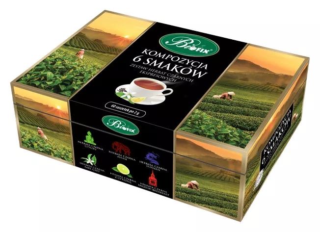 Bifix kompozycja 6 herbat czarnych ekspresowych | biuroweokazje.pl | Postaw na jakość!