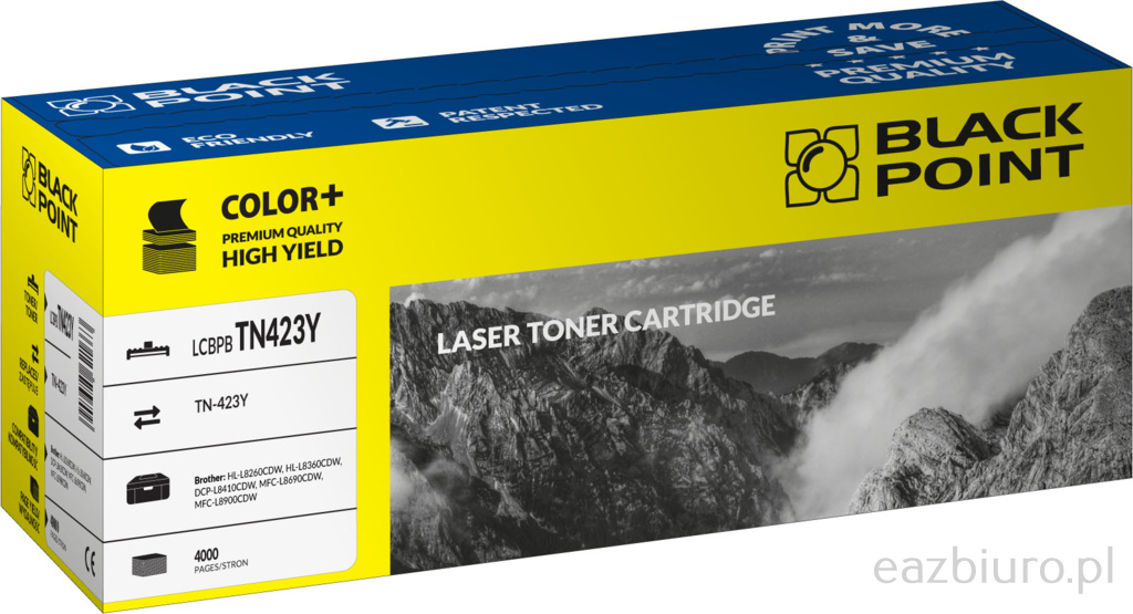 Toner Black Point Brother tn-423y - lc Black Pointbtn423y | biuroweokazje.pl | Weź okazję!