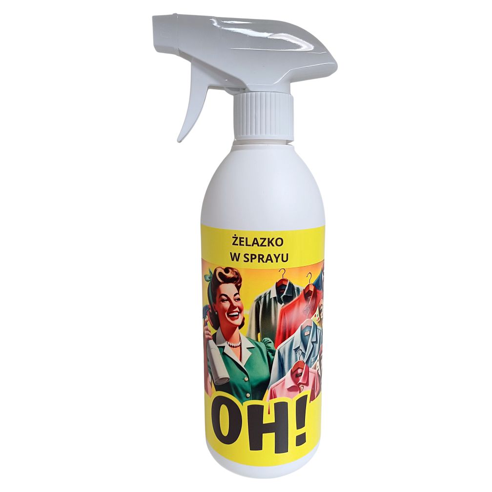 Płyn wygładzający do tkanin OH! Żelazko w sprayu 500 ml | biuroweokazje.pl | Weź okazję!