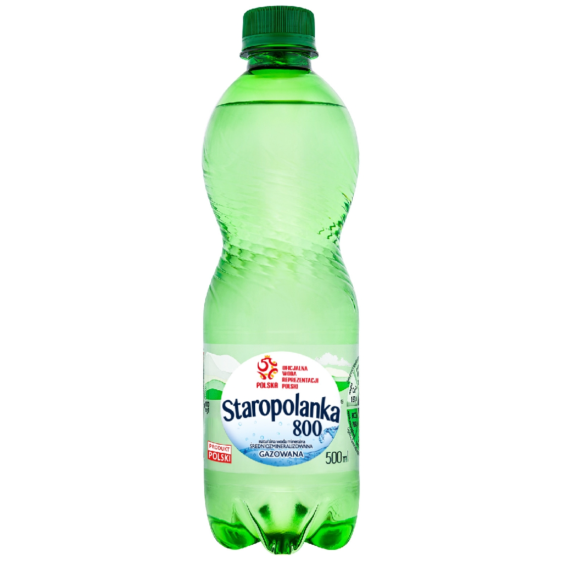 Woda mineralna Staropolanka 0,5 l gazowana | biuroweokazje.pl | Skorzystaj z rabatu!