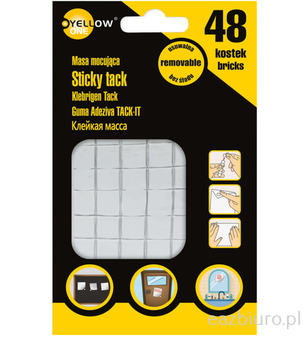 Masa mocująca Yellow one 48 kostek | biuroweokazje.pl | Kup bez wahania!
