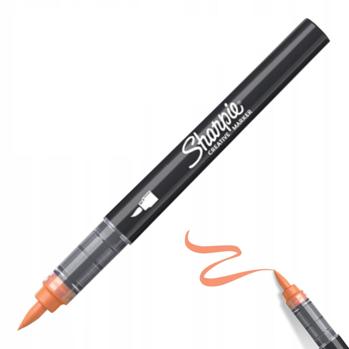 Sharpie kreatywny marker akrylowy brushpen orange (pomarańczowy) | biuroweokazje.pl | Kup w sekundę!