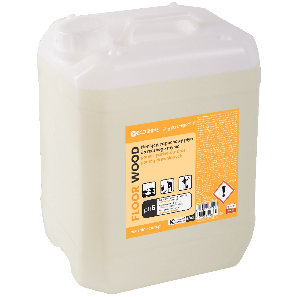 Eco Shine floor wood 5 l płyn do mycia paneli, parkietu oraz podłóg drewnianych | biuroweokazje.pl | Działaj śmiało!