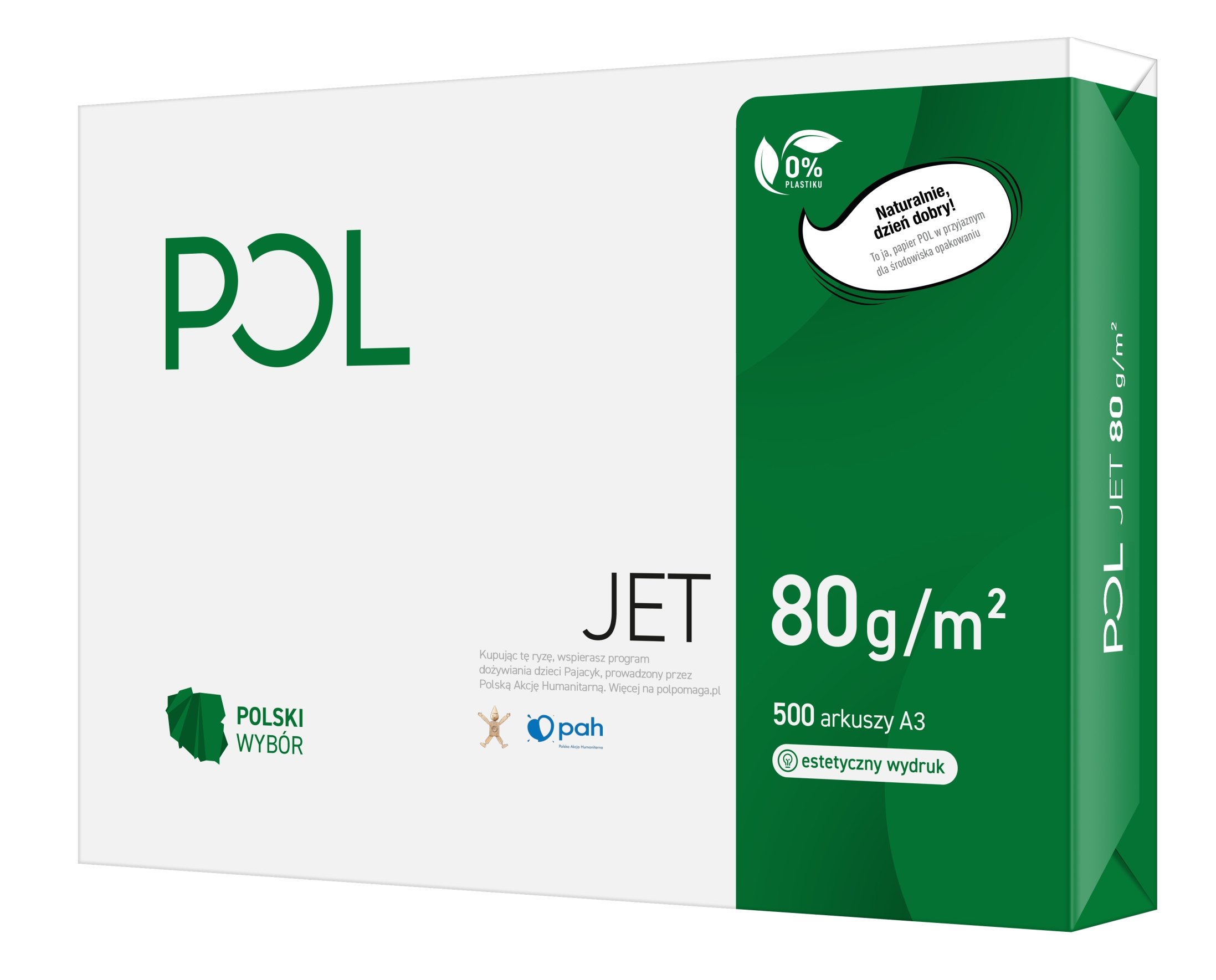 Papier ksero poljet A3 80 g/m2 zestaw 500 arkuszy | biuroweokazje.pl | Zamów już dziś!