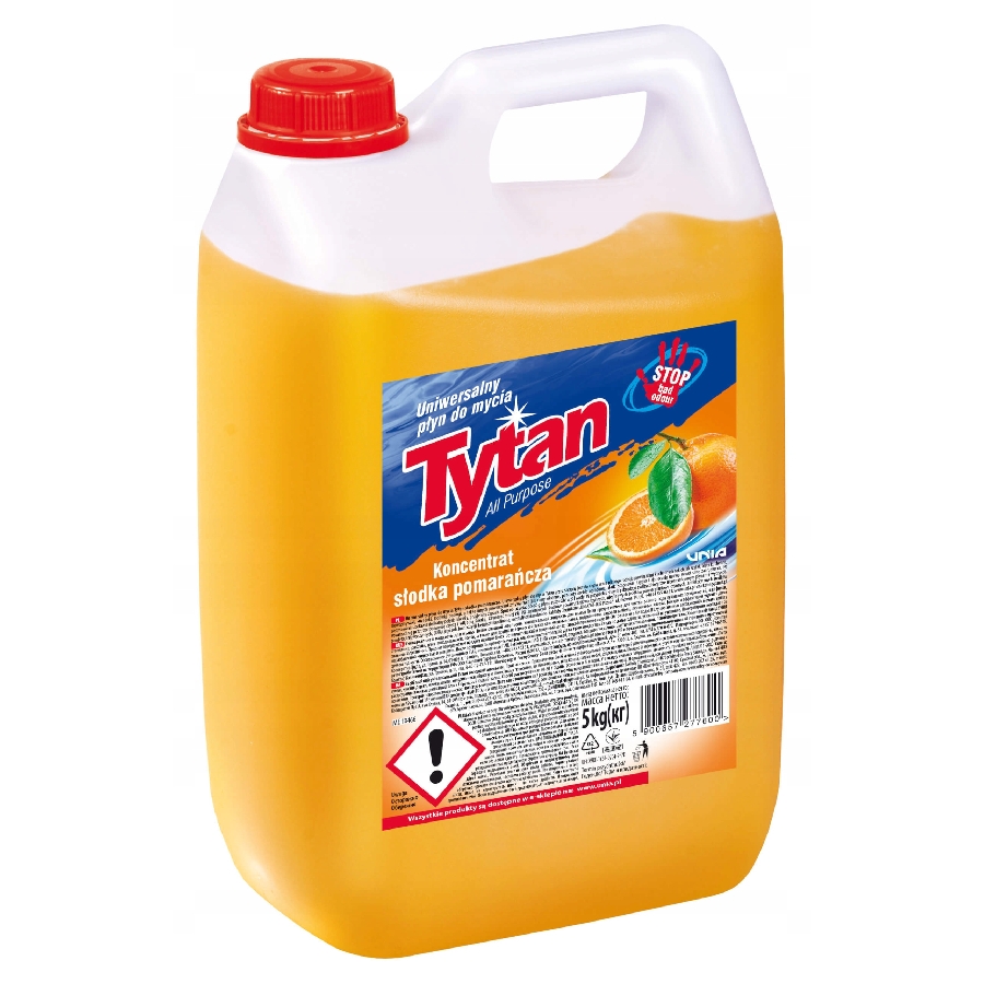 Płyn do podłóg tytan pomarańczowy 5 l | biuroweokazje.pl | Kup już teraz!
