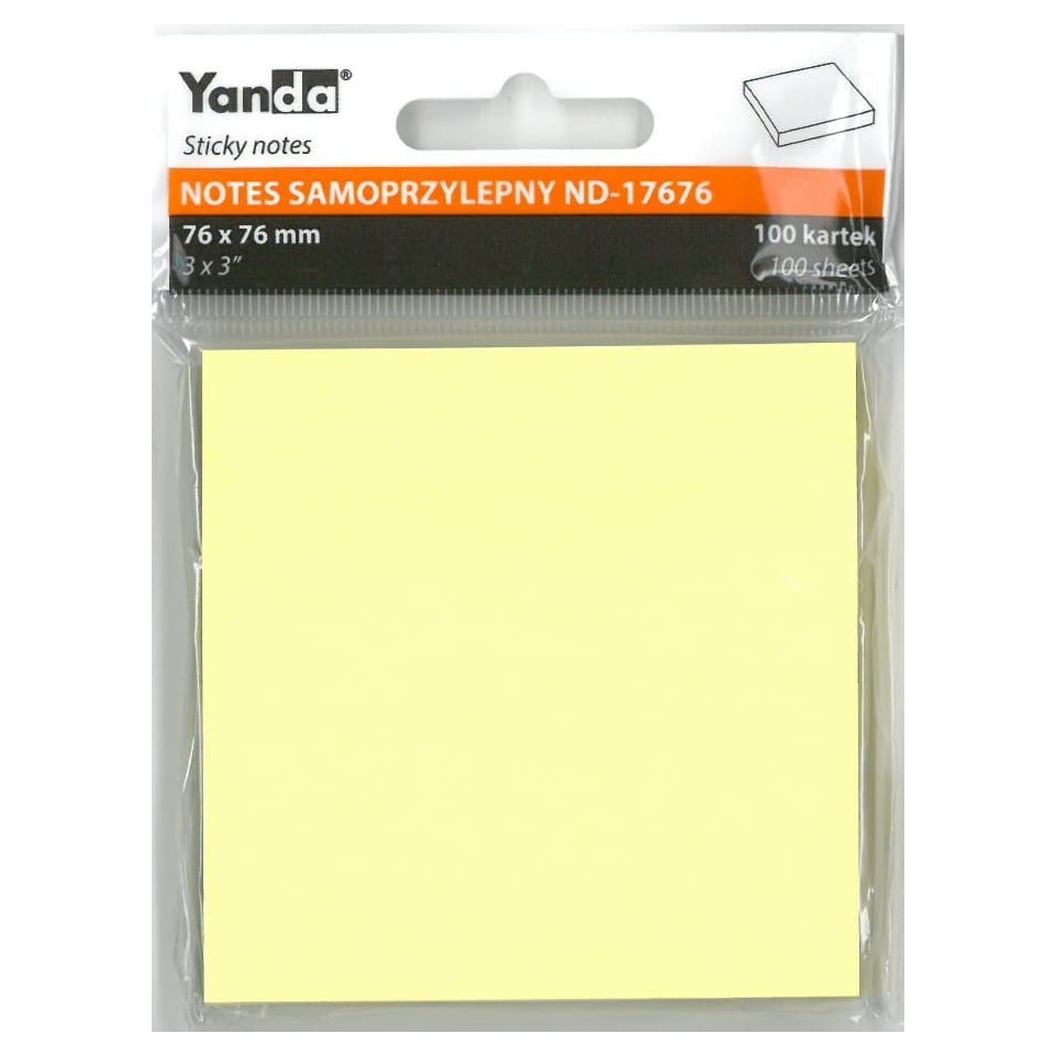 Notes samoprzylepny 76 x 76 nd-17676 Yanda | biuroweokazje.pl | Zamów bez zwłoki!