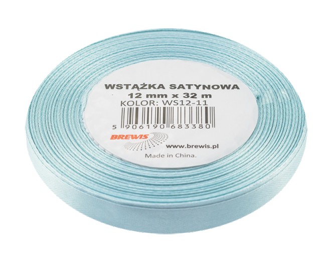 Wstążka satynowa Brewis 12 mm błękitny | biuroweokazje.pl | Wybierz mądrze!