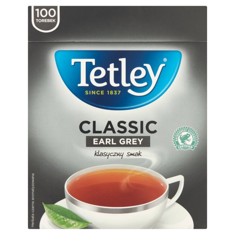 Herbata Tetley classic earl grey, 100 torebek | biuroweokazje.pl | Zamów rozsądnie!