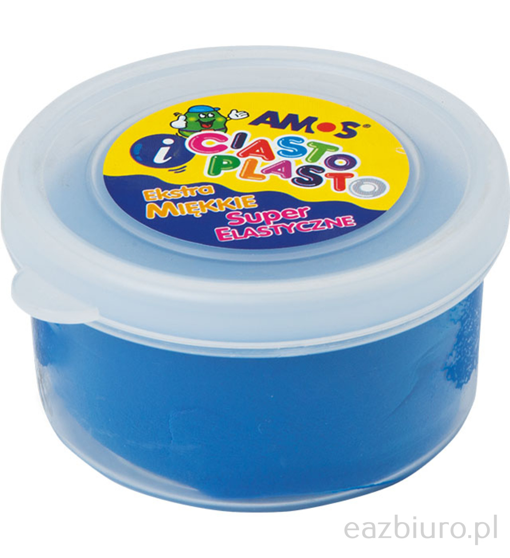 Ciastolina Amos 30 gram niebieska | biuroweokazje.pl | Odbierz swoją okazję