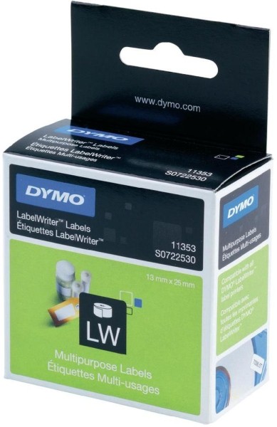 Etykieta Dymo 11353 25x13 mm białe s0722530 | biuroweokazje.pl | Zyskaj więcej!