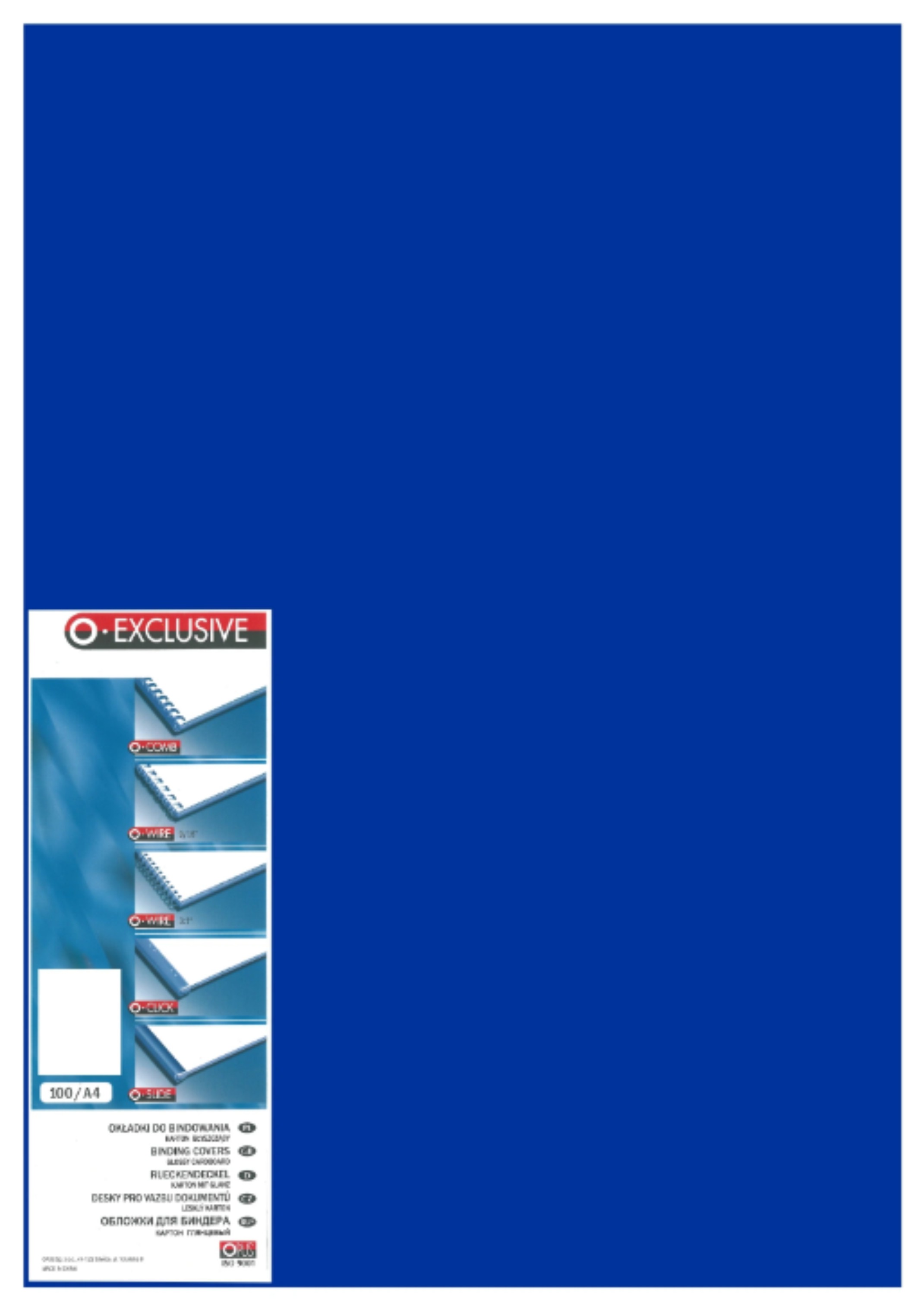 Chromolux A4 niebieski 100 sztuk exclusive | biuroweokazje.pl | Zyskaj więcej już dziś