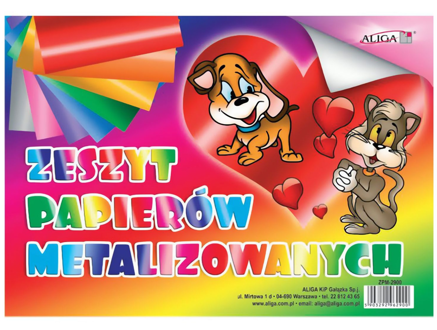 Zeszyt papierów kolorowych metalizowanych 8 kolorów B4 | biuroweokazje.pl | Nie czekaj!