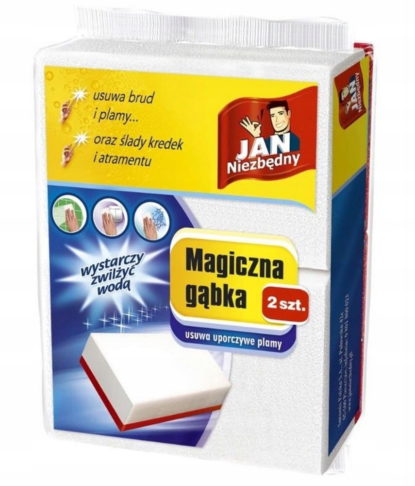 Magiczna gąbka Jan Niezbędny zestaw 2 sztuk. | biuroweokazje.pl | Zamów już dziś!