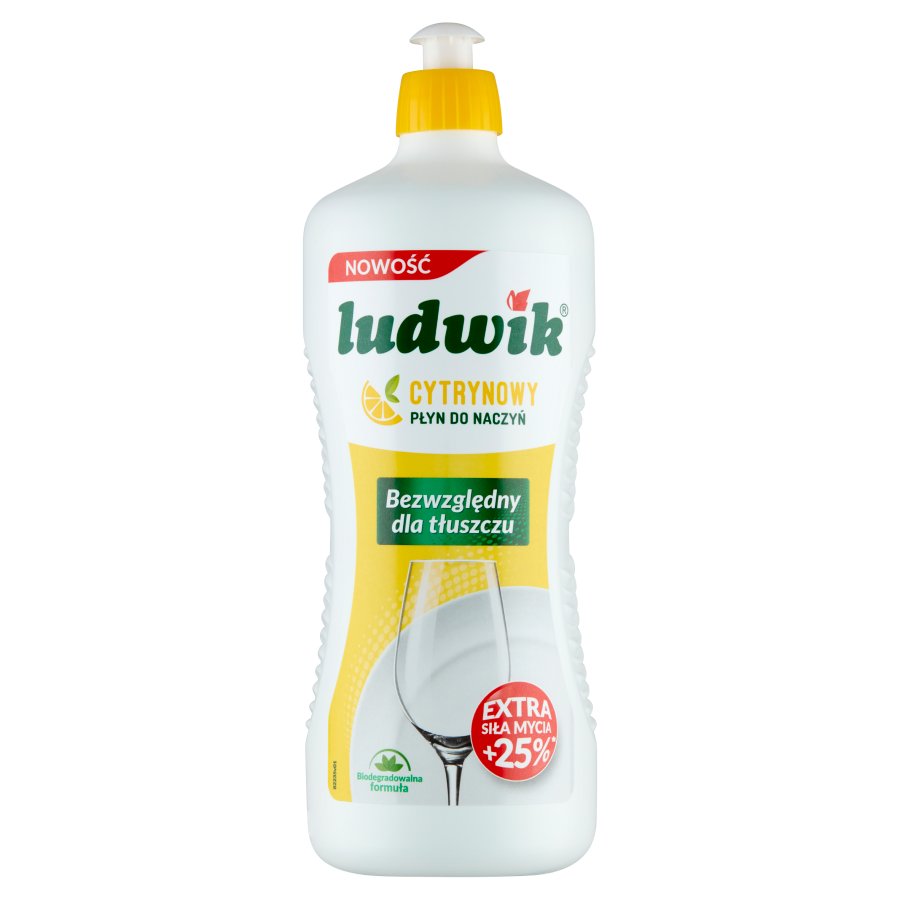 Płyn do mycia naczyń Ludwik cytryna 900 ml | biuroweokazje.pl | Kup bez wahania!