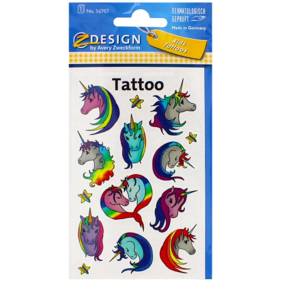 Naklejka zf56767 jednorożce tatuaż | biuroweokazje.pl | Kup teraz!