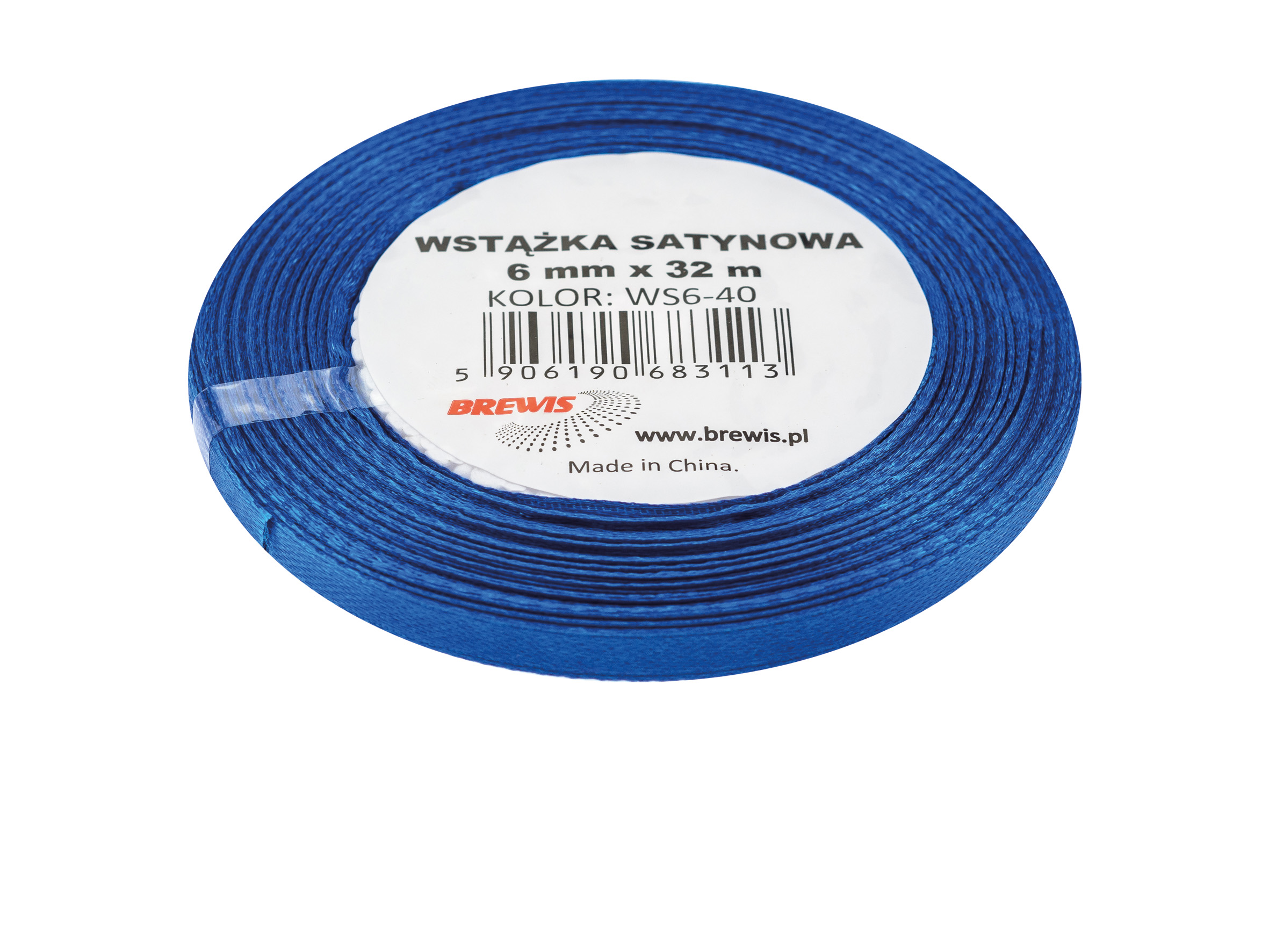 Wstążka satynowa Brewis 6 mm 32 m atramentowy | biuroweokazje.pl | Kup w sekundę!
