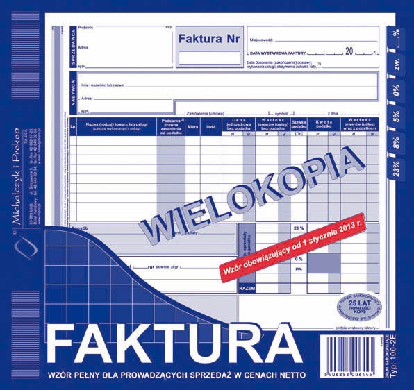 Druk faktura vat 2/3 A4 wielokopia | biuroweokazje.pl | Kup skutecznie!