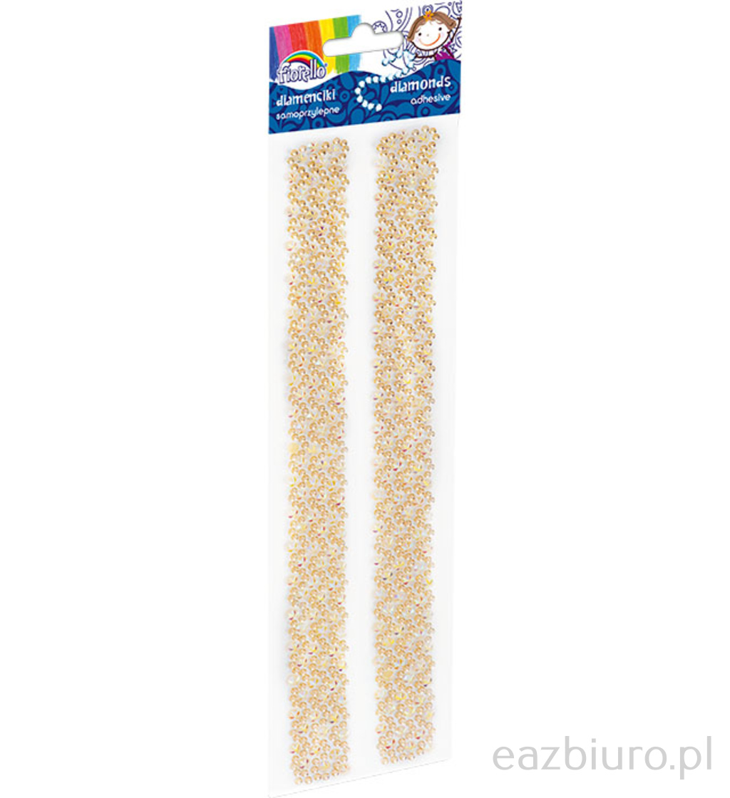 Diamenciki samoprzylepne Fiorello gr- ds081-4 beżowo-złote | biuroweokazje.pl | Kliknij i kup!
