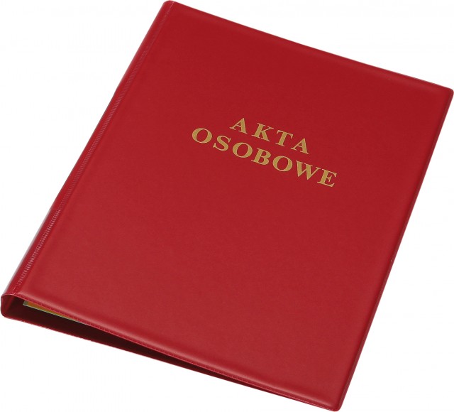 Teczka do akt osobowych A4 Panta Plast bordowa | biuroweokazje.pl | Wybierz i kup!