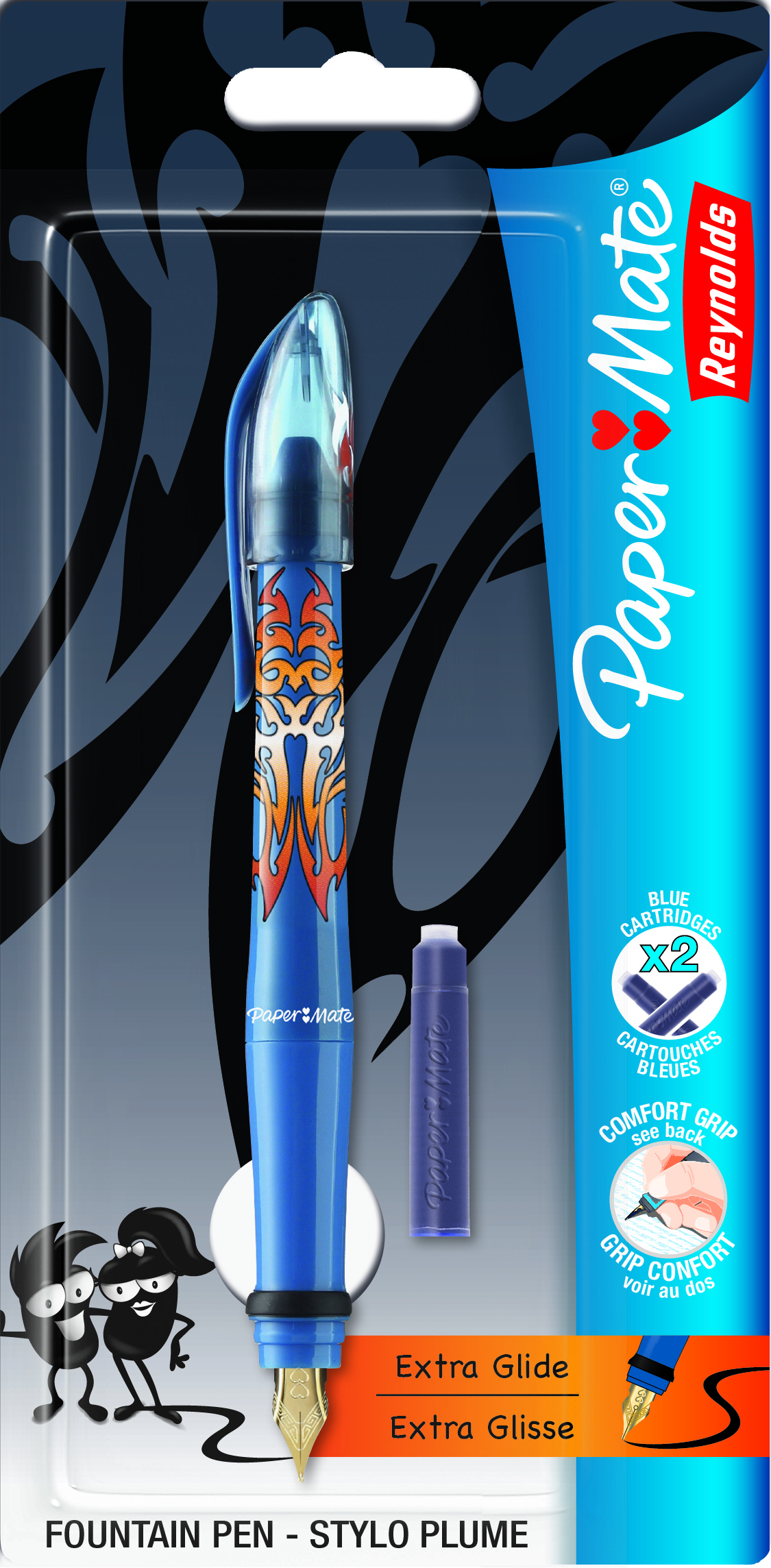 Pióro wieczne na naboje papermate dark for boys | biuroweokazje.pl | Działaj śmiało!