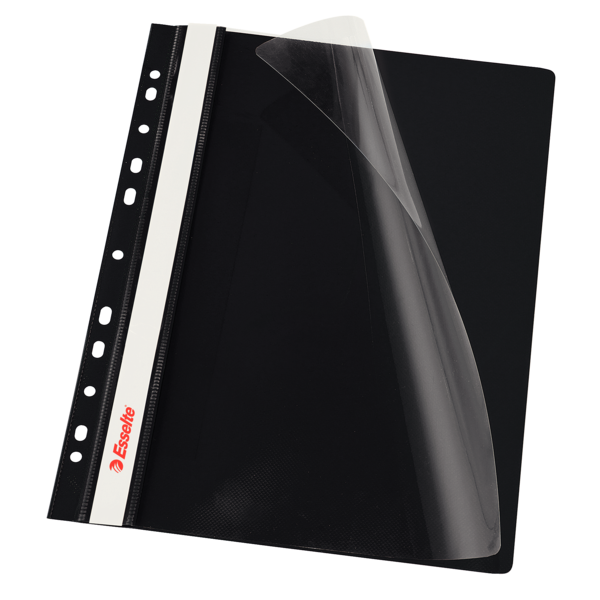 Skoroszyt wpinany Esselte czarny vivida zestaw 10 sztuk | biuroweokazje.pl | Kup online!