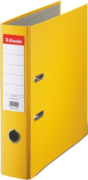 Segregator Esselte A4, ekonomiczny A4 75 mm, żółty | biuroweokazje.pl | Zamów teraz!