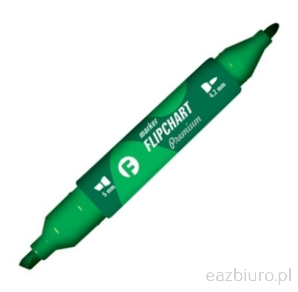 Marker Tetis km503 flipchart zielony dwustronny okrągły ścięty | biuroweokazje.pl | Kliknij i kup!