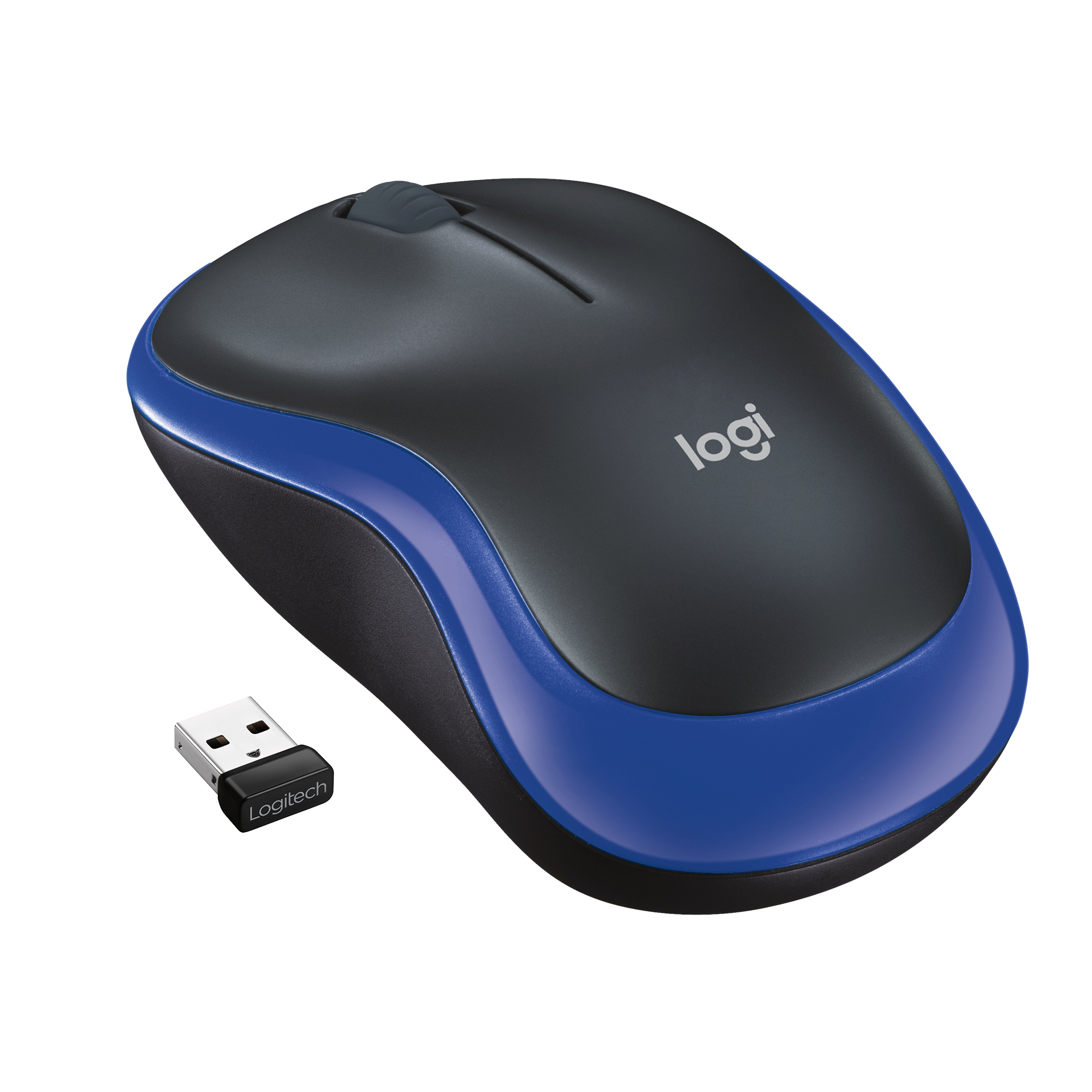 Myszka bezprzewodowa logitech m185 czarno - niebieska | biuroweokazje.pl | Kup sprytnie!