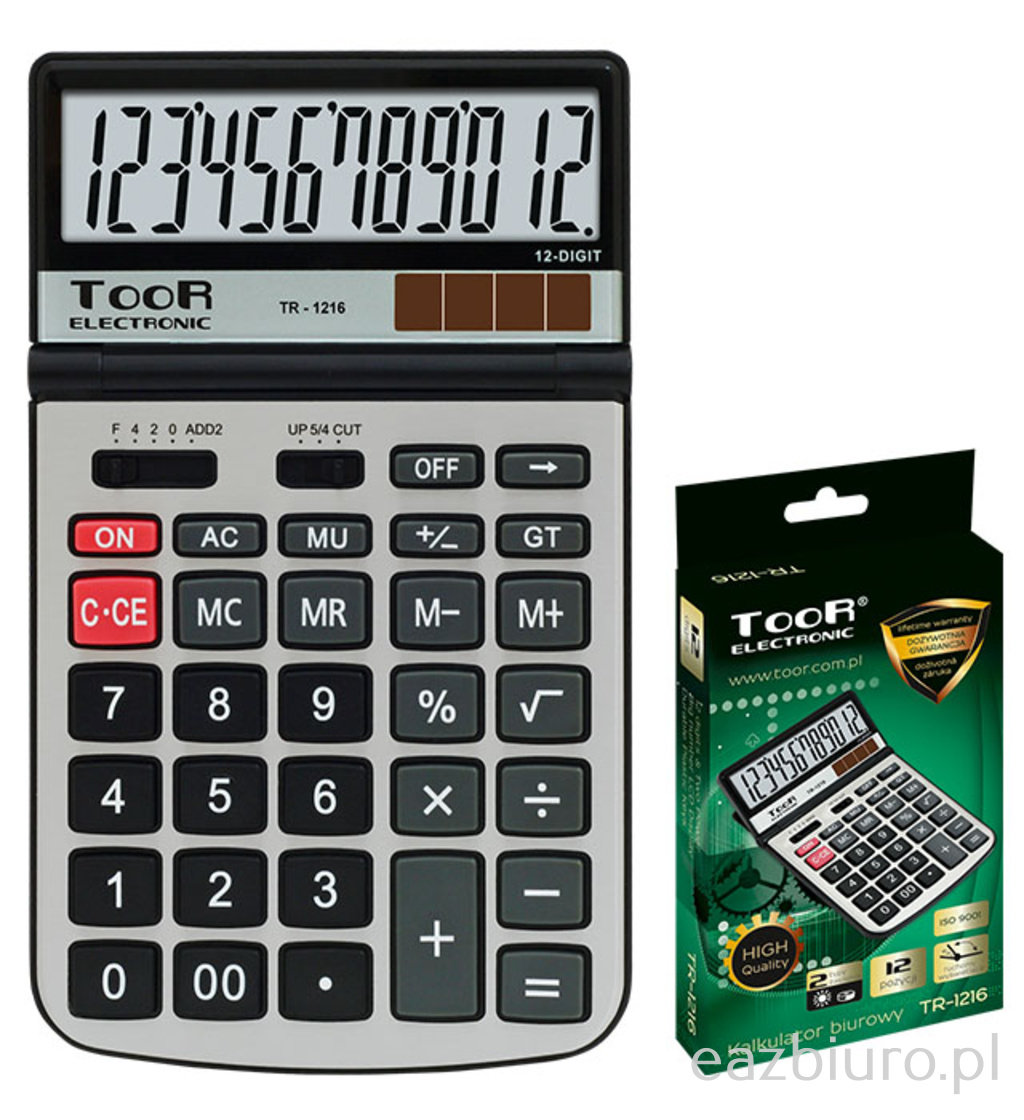 Kalkulator toor tr-1216 | biuroweokazje.pl | Dołącz do zadowolonych klientów