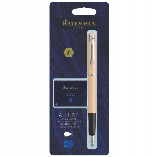 Pióro wieczne Waterman Allure pastel łososiowe + zestaw 6 sztuk naboi | biuroweokazje.pl | Dodaj do koszyka!