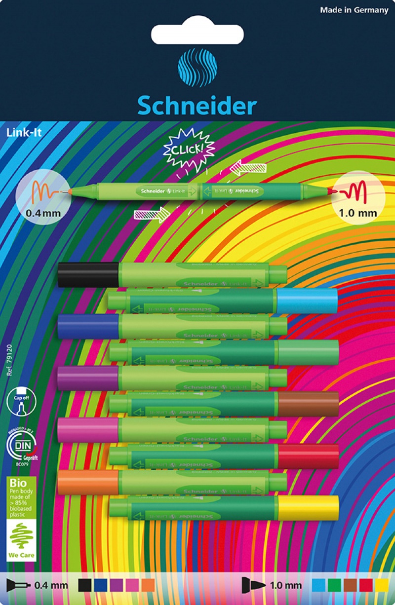 Cienkopis Schneider cienkop./flamaster link-it | biuroweokazje.pl | Postaw na jakość