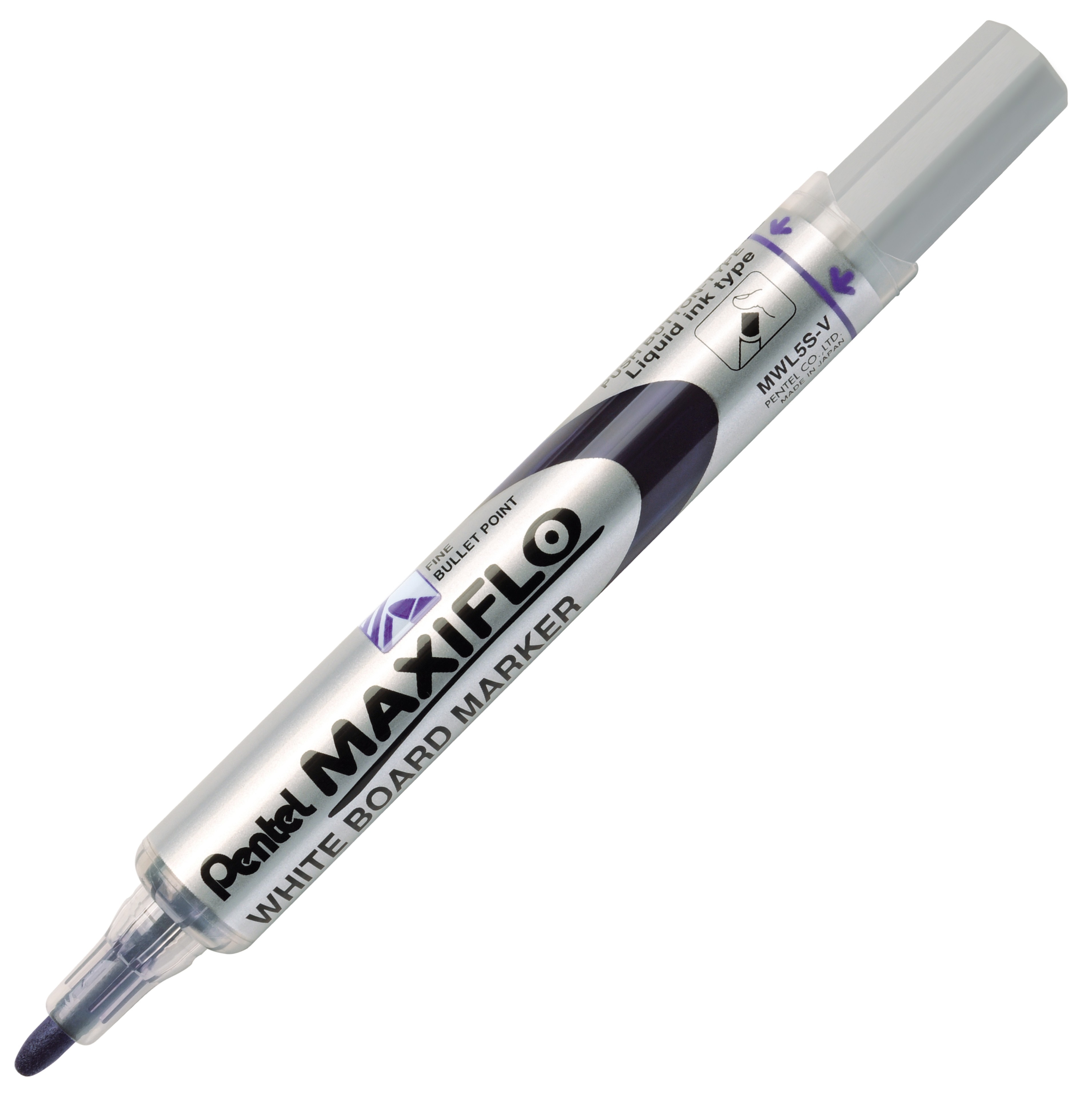 Marker do tablic suchościeralnych Pentel maxiflo mwl5s fioletowy | biuroweokazje.pl | Kup bez wahania!