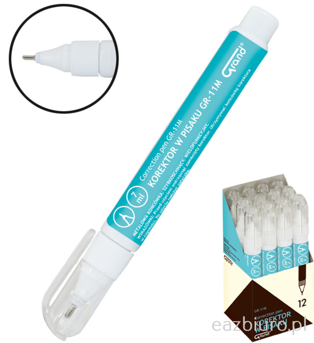 Korektor Grand metalowa końcówka gr-11 m | biuroweokazje.pl | Kup online!