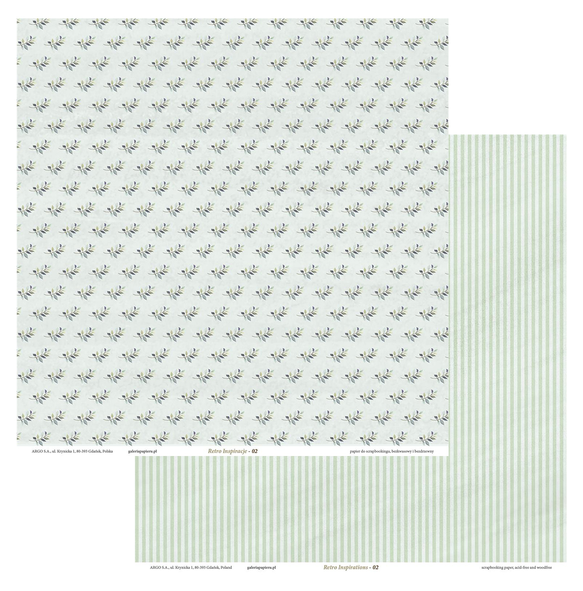 Papier scrapbookingowy dwustronny retro inspiracje-02 200 g/m2 zestaw 5 sztuk. | biuroweokazje.pl | Dodaj do koszyka!