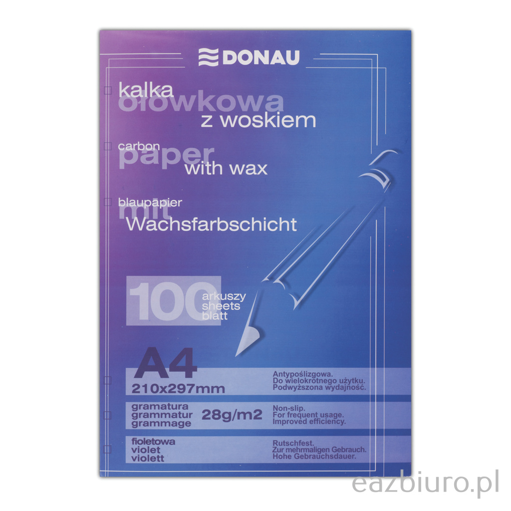 Kalka ołówkowa Donau zestaw 100 sztuk fioletowa | biuroweokazje.pl | Kup sprytnie!