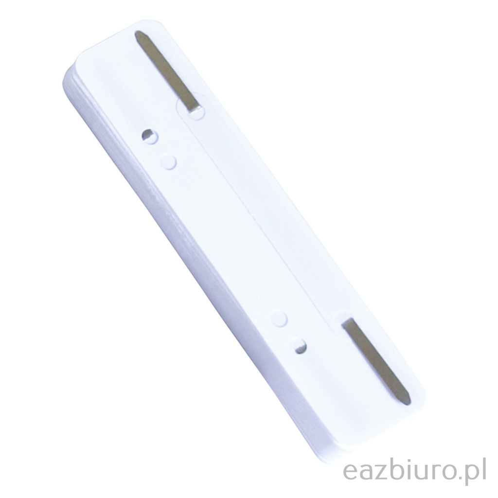 Wąsy skoroszytowe Donau, pp, z metalową blaszką, zestaw 25 sztuk, białe | biuroweokazje.pl | Zamów bez zwłoki!