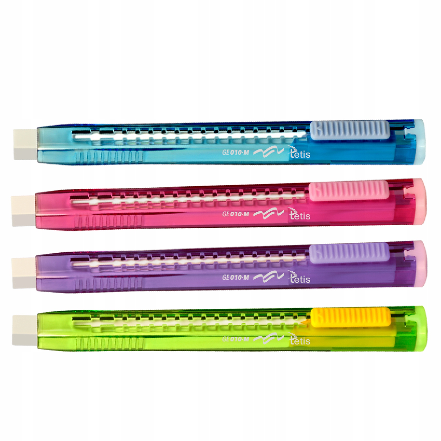 Gumka ołówkowa regulowana, wysuwana Tetis, mix kolorów | biuroweokazje.pl | Kup skutecznie!