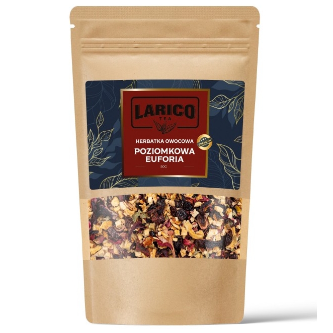 Herbata sypana owocowa Larico poziomkowa euforia, 50 g | biuroweokazje.pl | Kup pewnie!