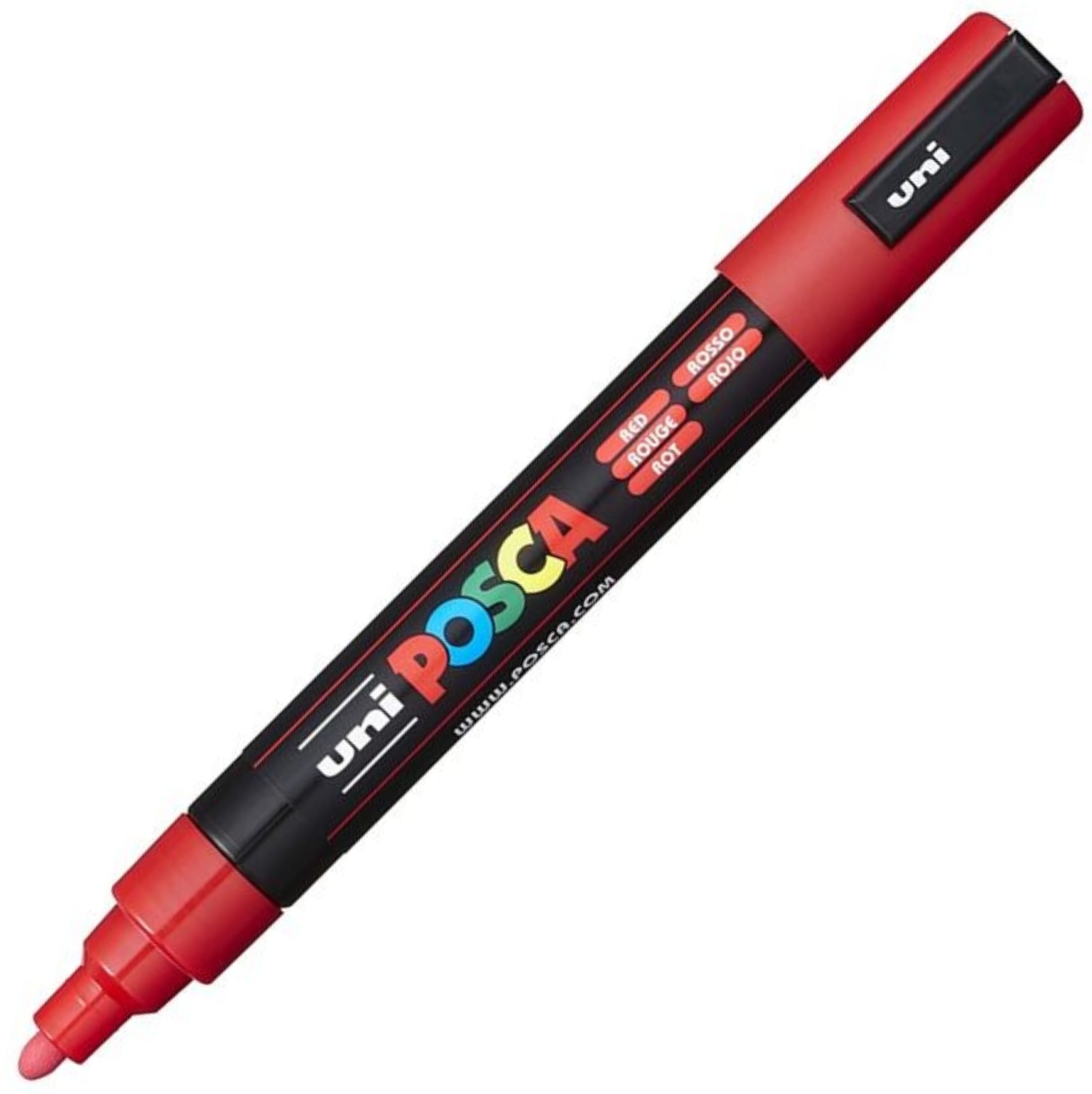 Pc-5 m czerwony marker posca uni | biuroweokazje.pl | Działaj teraz!